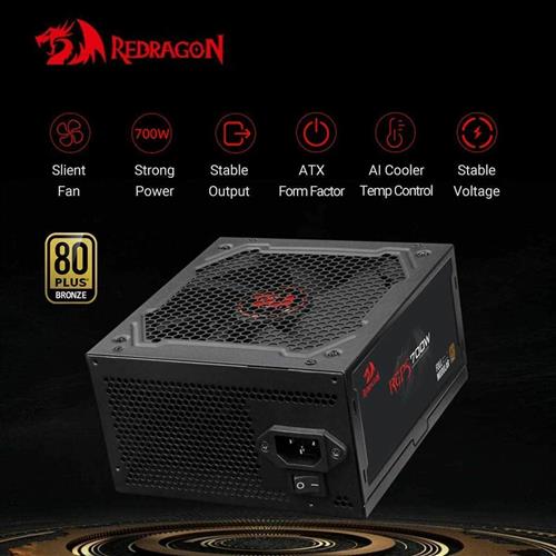 Redragon GC PS005 700W Τροφοδοτικό Υπολογιστή Full Modular 80 Plus Bronze 28.08.0002