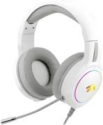 Redragon H270 Mento Over Ear Gaming Headset με σύνδεση USB-3.5mm Λευκό 28.02.0006