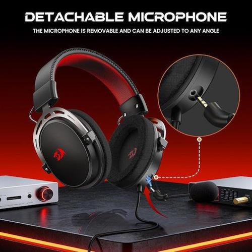 Redragon H541 Over Ear Gaming Headset με σύνδεση 3.5mm-USB for Nintendo Switch, PC, XBOX 28.02.0028