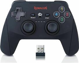 Redragon Harrow G808 Ασύρματο Gamepad για Android/PC/PS3 Μαύρο 28.04.0002