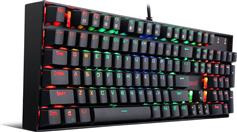 Redragon K551 RGB Mitra Gaming Μηχανικό Πληκτρολόγιο με Custom Blue διακόπτες και RGB φωτισμό Αγγλικό US 28.01.0078