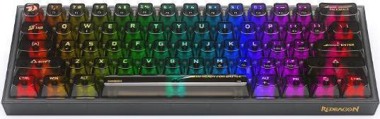 Redragon K617-CTB Fizz Gaming Μηχανικό Πληκτρολόγιο 60% με Custom διακόπτες και RGB φωτισμό Αγγλικό US 28.01.0044