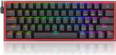 Redragon K617 FIZZ Gaming Μηχανικό Πληκτρολόγιο 60% με Custom Red διακόπτες και RGB φωτισμό Αγγλικό US 28.01.0018