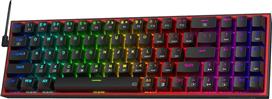 Redragon K628 Pollux Gaming Μηχανικό Πληκτρολόγιο 75% με Custom Red διακόπτες και RGB φωτισμό Αγγλικό US