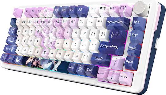 Redragon K681ACG-RGB-PRO Ασύρματο Gaming Μηχανικό Πληκτρολόγιο 75% με RGB φωτισμό Αγγλικό US Πολύχρωμο 28.01.0067
