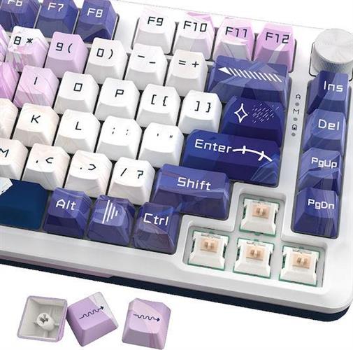 Redragon K681ACG-RGB-PRO Ασύρματο Gaming Μηχανικό Πληκτρολόγιο 75% με RGB φωτισμό Αγγλικό US Πολύχρωμο 28.01.0067