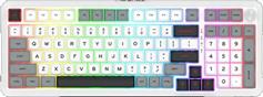 Redragon K688WGL-RGB-PRO Ασύρματο Gaming Μηχανικό Πληκτρολόγιο με RGB φωτισμό Αγγλικό US Λευκό 28.01.0069