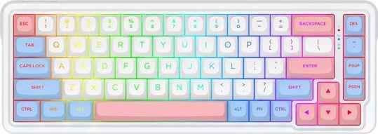Redragon K709WBP-RGB-PRO Ασύρματο Gaming Μηχανικό Πληκτρολόγιο 65% με RGB φωτισμό Αγγλικό US 28.01.0072
