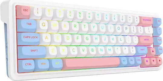 Redragon K709WBP-RGB-PRO Ασύρματο Gaming Μηχανικό Πληκτρολόγιο 65% με RGB φωτισμό Αγγλικό US 28.01.0072