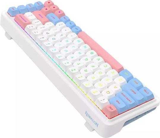 Redragon K709WBP-RGB-PRO Ασύρματο Gaming Μηχανικό Πληκτρολόγιο 65% με RGB φωτισμό Αγγλικό US 28.01.0072