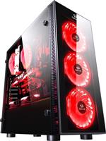 Redragon Sidewipe GC 601 Gaming Midi Tower Κουτί Υπολογιστή με Πλαϊνό Παράθυρο και RGB Φωτισμό Μαύρο 28.06.0001