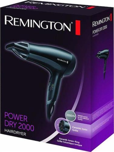 Remington D 3010 Power Dry 2000 Ionic Πιστολάκι Μαλλιών 2000W