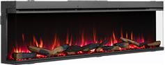 Richen 3D Insert 183 Επιτοίχιο Ηλεκτρικό Τζάκι 2000W 182.8x49.5cm Μαύρο