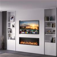 Richen Insert 152 Επιτοίχιο Ηλεκτρικό Τζάκι 2000W 152.4x48cm Μαύρο