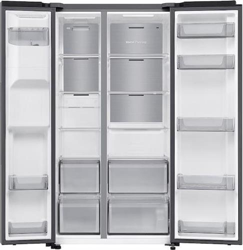 Samsung RS70F64KETEF Ψυγείο Ντουλάπα 640lt Total NoFrost Υ178.4xΠ91.2xΒ72.6cm Ανθρακί