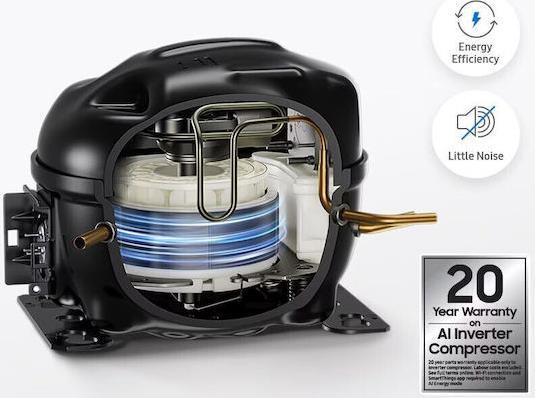 Samsung RS70F64KETEF Ψυγείο Ντουλάπα 640lt Total NoFrost Υ178.4xΠ91.2xΒ72.6cm Ανθρακί