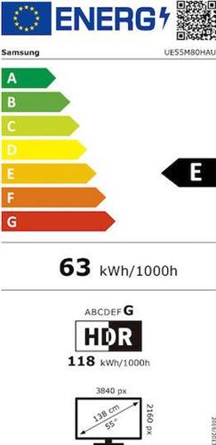 Samsung UE55M80HAUXXH Smart Τηλεόραση 55