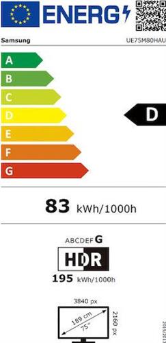 Samsung UE75M80HAUXXH Smart Τηλεόραση 75