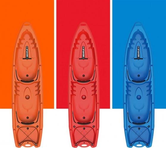 Seaflo Πλαστικό Kayak Θαλάσσης 2 Ατόμων Πορτοκαλί 72-35051-2