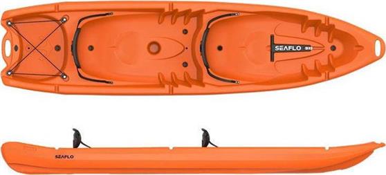 Seaflo Πλαστικό Kayak Θαλάσσης 2 Ατόμων Πορτοκαλί 72-35051-2