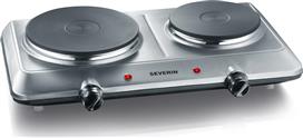 Severin DK 1014 Επιτραπέζια Εστία Εμαγιέ Διπλή Inox