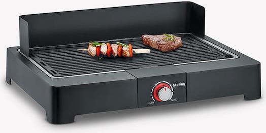 Severin Επιτραπέζια Ηλεκτρική Ψησταριά Σχάρας 2200W με Ρυθμιζόμενο Θερμοστάστη 44.5x26cm 8567