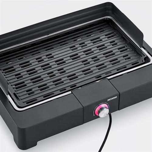 Severin Επιτραπέζια Ηλεκτρική Ψησταριά Σχάρας 2200W με Ρυθμιζόμενο Θερμοστάστη 44.5x26cm 8567
