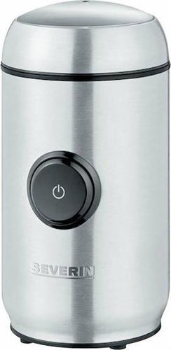Severin KM 3879 Ηλεκτρικός Μύλος Καφέ 150W με Χωρητικότητα 50gr Ασημί
