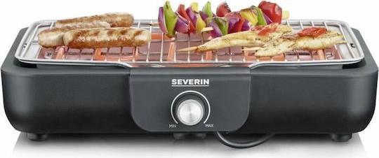 Severin PG 8554 Επιτραπέζια Ηλεκτρική Ψησταριά Σχάρας 2300W με Ρυθμιζόμενο Θερμοστάτη 37x29cm