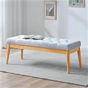 Shally Dogan Σκαμπό Σαλονιού Ξύλινο Γκρι 108x41x40cm 02841899