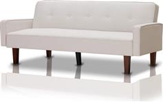 Shally Dogan Τριθέσιος Καναπές Κρεβάτι Λευκός 188x80cm 02840124