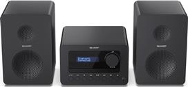 Sharp 15-XLB514BK Ηχοσύστημα 2.0 20W με CD Player και Bluetooth Μαύρο