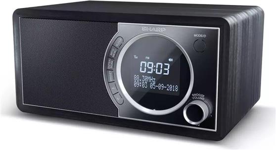 Sharp DR450 Επιτραπέζιο Ραδιόφωνο Ρεύματος DAB+ με Bluetooth Μαύρο 15-DR450BK