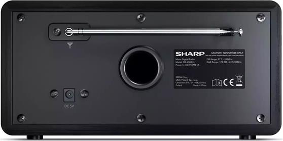 Sharp DR450 Επιτραπέζιο Ραδιόφωνο Ρεύματος DAB+ με Bluetooth Μαύρο 15-DR450BK