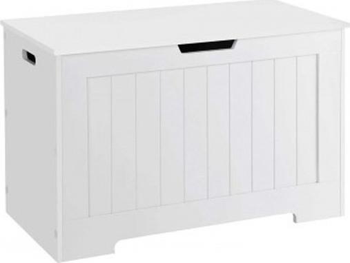Songmics Έπιπλο Εισόδου με Παγκάκι Λευκό 76x40x48cm LHS11WTV1