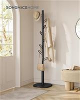 Songmics Καλόγερος Μεταλλικός Μαύρος 40x40x175.3cm RCR037B01