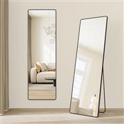 Songmics Καθρέπτης με Μαύρο Μεταλλικό Πλαίσιο 160x50cm