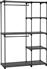Songmics Κρεμάστρα Δαπέδου από Μέταλλο Πτυσσόμενη Μαύρη 112x43x165cm RYG24BK