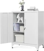 Songmics Ντουλάπι Γραφείου Μεταλλικό με Κλειδαριά σε Γκρι Χρώμα 40x80x90cm OMC013G01