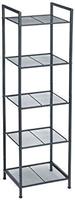 Songmics Ραφιέρα Δαπέδου Μαύρη 38x30x128cm BSC35BK