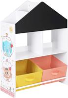 Songmics Βιβλιοθήκη Δαπέδου Ξύλινη Λευκή 65x26.5x30cm GKR320W01