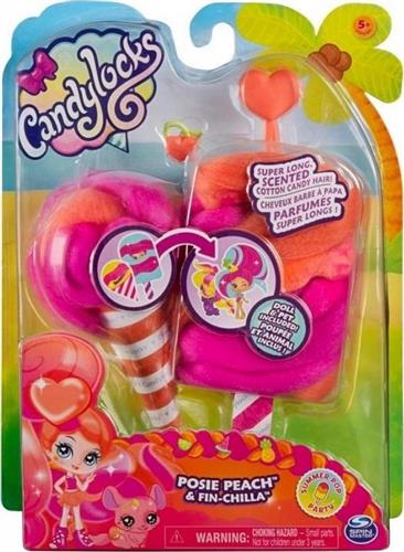 Spin Master Κούκλα Candylocks Posie Peach Fin-Chilla 20123509