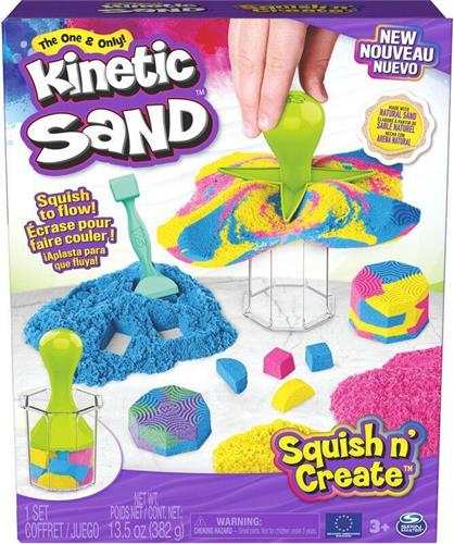 Spin Master Παιχνίδι Κατασκευών με Άμμο Kinetic Sand-Squish & Create για Παιδιά 3+ Ετών 6065527