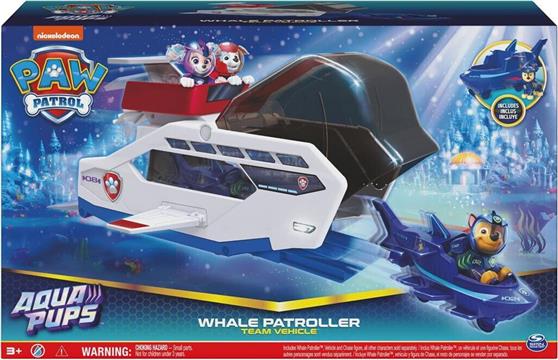 Spin Master Παιχνίδι Μινιατούρα Paw Patrol: Aqua Pups-Whale Patroller Τιρκουάζ 56065308