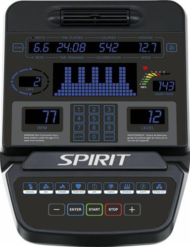 Spirit CR900 Καθιστό Ποδήλατο Γυμναστικής Μαγνητικό με Ροδάκια