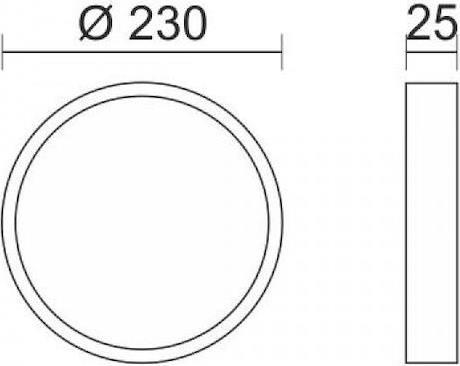 Spotlight Εξωτερικό LED Panel 24W με Φυσικό Λευκό Φως 6873