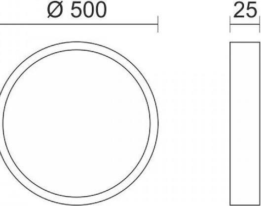 Spotlight Εξωτερικό LED Panel 50W με Φυσικό Λευκό Φως 6878