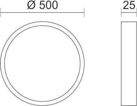 Spotlight Εξωτερικό LED Panel 50W με Φυσικό Λευκό Φως 6878