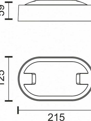 Spotlight Επιτοίχια Εξωτερική Πλαφονιέρα LED IP65 12W με Θερμό Λευκό Φως 7776