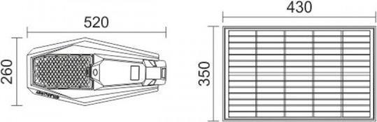 Spotlight Ηλιακό Φωτιστικό Δρόμου 100W 6000lm Ψυχρό Λευκό 6000K με Τηλεχειριστήριο IP65 6617